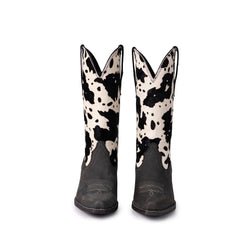 MWB6001  Montana West Women's Western Cow Print Cowgirl Boots - Full Grain Leather, Snip Toe