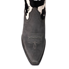 MWB6001  Montana West Women's Western Cow Print Cowgirl Boots - Full Grain Leather, Snip Toe