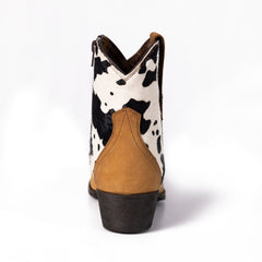 MWB6014   Montana West Women's Western Cow Print Cowgirl Boots - Full Grain Leather, Snip Toe