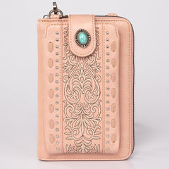 PHD-109 American Bling Embroidered Collection Phone Wallet/Crossbody - Pink