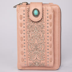 PHD-109 American Bling Embroidered Collection Phone Wallet/Crossbody - Pink
