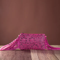 MW1217-181 Montana West Tooled Collection Clutch/Crossbody