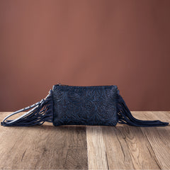 MW1217-181 Montana West Tooled Collection Clutch/Crossbody