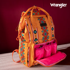 WG2204-9110  Wrangler Aztec Printed Callie Backpack - Mustard