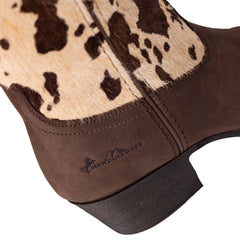 MWB6003  Montana West Women's Western Cow Print Cowgirl Boots - Full Grain Leather, Snip Toe