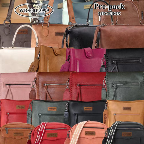 WRS001   Wrangler Handbag & Crossbody  Pre-pack (24Pcs/Case)