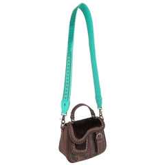 PST-1010   Montana West Western Guitar Style Croc Print Crossbody Strap