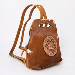A&A-1038 Montana West 100% Genuine Hair-On Cowhide Leather Backpack
