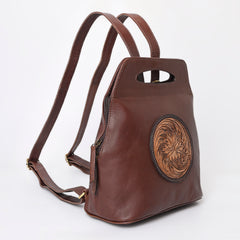 A&A-1039 Montana West 100% Genuine Oily Calf Leather Backpack