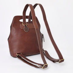 A&A-1039 Montana West 100% Genuine Oily Calf Leather Backpack