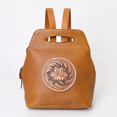 A&A-1039 Montana West 100% Genuine Oily Calf Leather Backpack