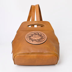 A&A-1039 Montana West 100% Genuine Oily Calf Leather Backpack