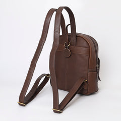 A&A-1045 Montana West Genuine Oily Calf Leather Hand Tooled Collection Backpack