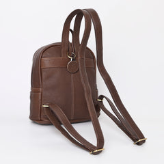 A&A-1045 Montana West Genuine Oily Calf Leather Hand Tooled Collection Backpack