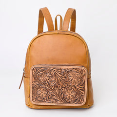 A&A-1045 Montana West Genuine Oily Calf Leather Hand Tooled Collection Backpack