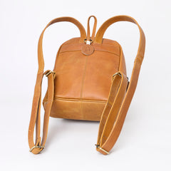 A&A-1045 Montana West Genuine Oily Calf Leather Hand Tooled Collection Backpack