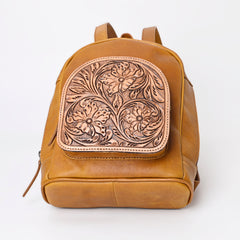 A&A-1048 Montana West Genuine Leather Collection Genuine Oily Calf Mini Backpack - Brown