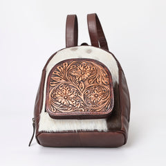 A&A-1049 Montana West Genuine Leather Collection Hair-On Mini Backpack