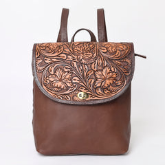 A&A-1057 Montana West 100% Genuine Oily Calf Leather  Backpack