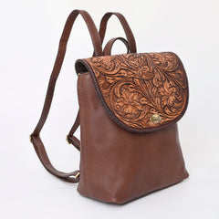 A&A-1057 Montana West 100% Genuine Oily Calf Leather  Backpack