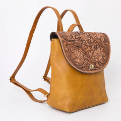 A&A-1057 Montana West 100% Genuine Oily Calf Leather  Backpack