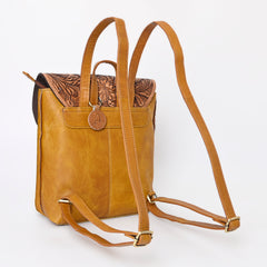 A&A-1057 Montana West 100% Genuine Oily Calf Leather  Backpack