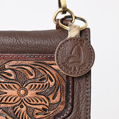 A&A-1088  Montana West 100% Genuine Oily Calf Leather Crossbody