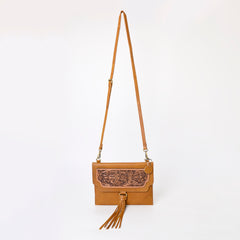 A&A-1088  Montana West 100% Genuine Oily Calf Leather Crossbody