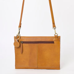 A&A-1088  Montana West 100% Genuine Oily Calf Leather Crossbody