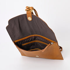 A&A-1088  Montana West 100% Genuine Oily Calf Leather Crossbody
