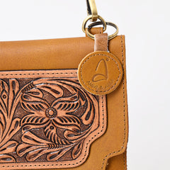 A&A-1088  Montana West 100% Genuine Oily Calf Leather Crossbody