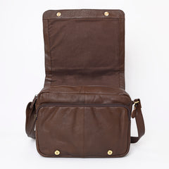 A&A-1096 Montana West  Genuine Oil Calf Leather Messenger Bag/ Laptop Briefcase