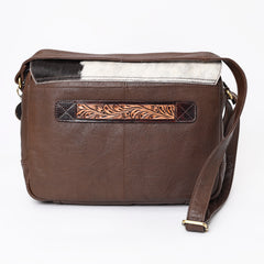 A&A-1097 Montana West Hair On Leather Messenger Bag/ Laptop Briefcase