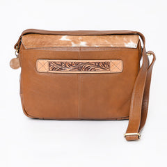 A&A-1097 Montana West Hair On Leather Messenger Bag/ Laptop Briefcase