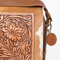 A&A-1097 Montana West Hair On Leather Messenger Bag/ Laptop Briefcase