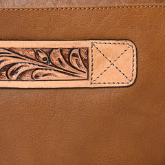 A&A-1097 Montana West Hair On Leather Messenger Bag/ Laptop Briefcase
