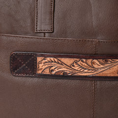 A&A-1099  Montana West 100% Genuine Hair On Leather Messenger Bag/ Laptop Briefcase