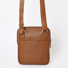 A&A-1101 Montana West 100% Genuine Oily Calf Leather Crossbody