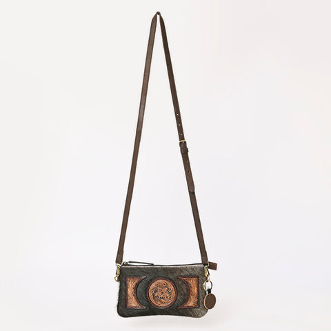 A&A-990 Montana West 100% Genuine Hair-On Cowhide Leather Crossbody