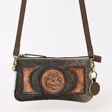 A&A-990 Montana West 100% Genuine Hair-On Cowhide Leather Crossbody
