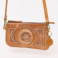 A&A-990 Montana West 100% Genuine Hair-On Cowhide Leather Crossbody