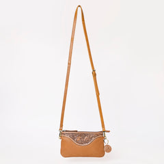 A&A-991  Montana West 100% Genuine Oily Calf Leather  Crossbody