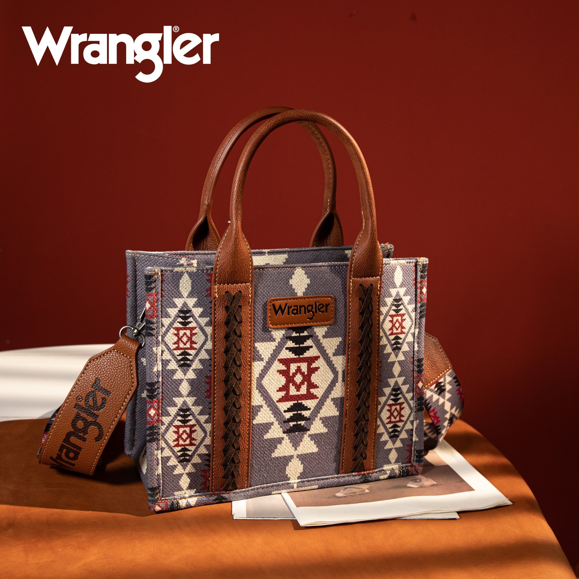 WG2203-8120S Wrangler Southwestern Print Small Canvas Tote/Crossbody - –  MONTANA WEST U.S.A