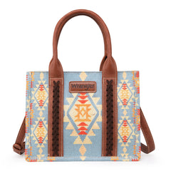 WG2202-8120S  Wrangler Southwestern  Print Small Canvas Tote/Crossbody