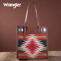 WG52-G8317 Wrangler Aztec Concealed Carry Tote - Brown