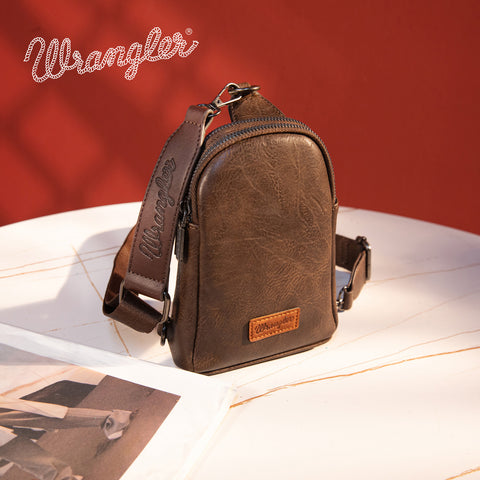 WG87-210 Wrangler Sling Bag/Crossbody/Chest Bag - Coffee