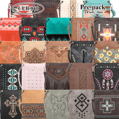 CLB-040 American Bling Crossbody Bag Pre-Pack 24Pcs/Box