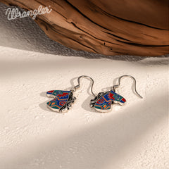 WGE-2001S  Wrangler Horse Head Drop Earrings - SR