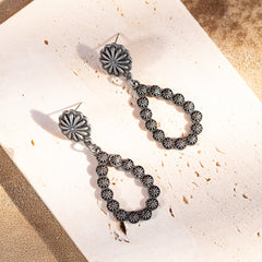 ER-1002 Rustic Couture's  Navajo Tear Drop Earring - By Dozen