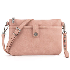 WG86-181 Wrangler Clutch/ Wristlet Crossbody Bag Collection- Hot Pink